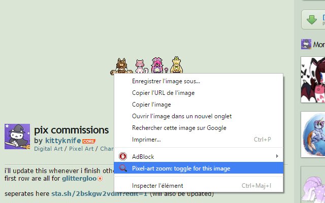 Chrome 网上商店的像素艺术缩放将与 OffiDocs Chromium 在线运行