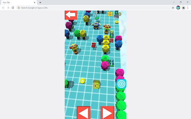 Pixel Cube Crash Game  from Chrome web store to be run with OffiDocs Chromium online