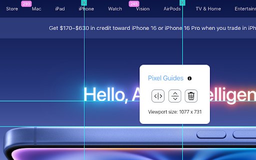Pixel Guides  from Chrome web store to be run with OffiDocs Chromium online