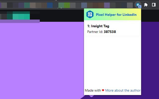 Pixel Helper for LinkedIn  from Chrome web store to be run with OffiDocs Chromium online