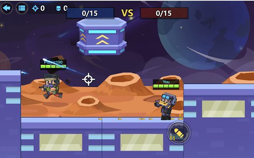 Pixel Shooter Game  from Chrome web store to be run with OffiDocs Chromium online