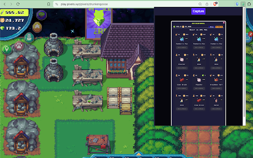 Pixels Taskboard Screenshot  from Chrome web store to be run with OffiDocs Chromium online