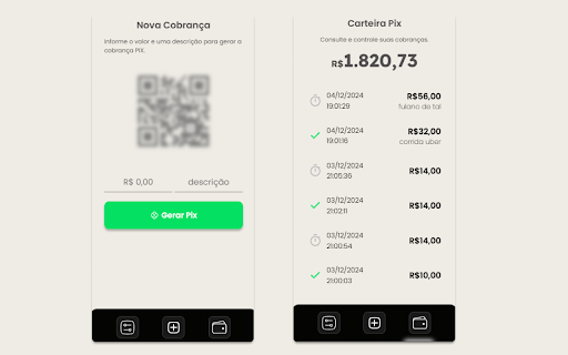 Pix Sem Taxa  from Chrome web store to be run with OffiDocs Chromium online