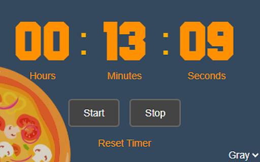 Pizza Timer  from Chrome web store to be run with OffiDocs Chromium online