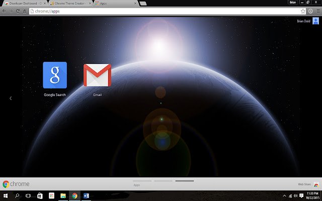 Планета Земля из космоса из интернет-магазина Chrome будет работать с онлайн-версией OffiDocs Chromium
