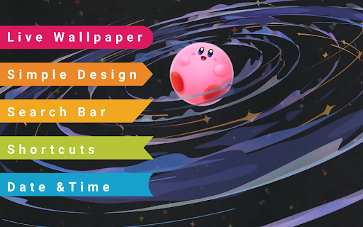 Planet Kirby Live Wallpaper  from Chrome web store to be run with OffiDocs Chromium online