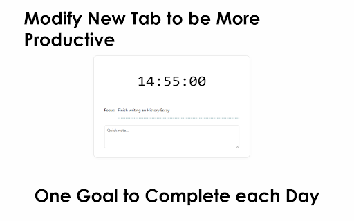 Planner New Tab  from Chrome web store to be run with OffiDocs Chromium online