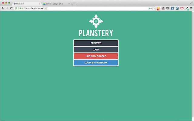 Planstery mula sa Chrome web store na tatakbo sa OffiDocs Chromium online