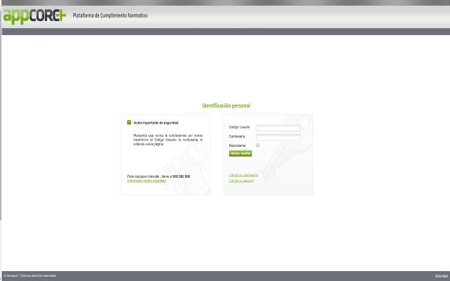 Plataforma de Cumplimiento Normativo từ cửa hàng Chrome trực tuyến sẽ chạy với OffiDocs Chrome trực tuyến
