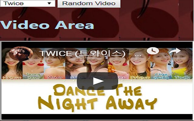 Play a Random KPOP Video  from Chrome web store to be run with OffiDocs Chromium online
