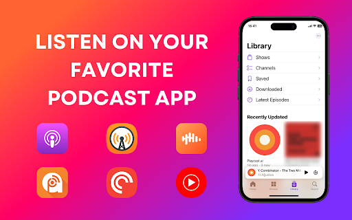 Playcast.ai: Text To Speech For Your Reading List  from Chrome web store to be run with OffiDocs Chromium online
