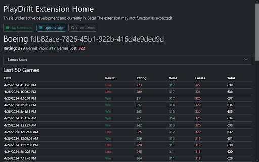 PlayDrift Extension  from Chrome web store to be run with OffiDocs Chromium online