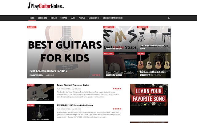 OffiDocs Chromium 온라인으로 실행할 Chrome 웹 스토어의 Guitar Notes Lessons 재생