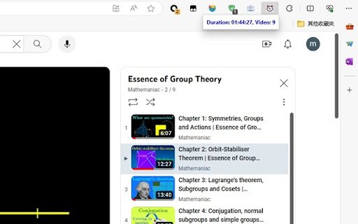 Playlist Total Time  from Chrome web store to be run with OffiDocs Chromium online