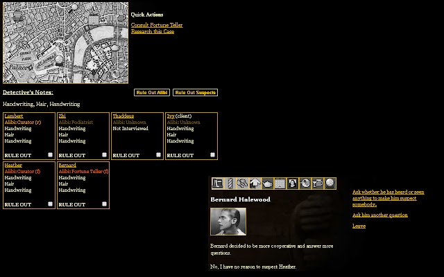 Play Sleuth Noir Add On  from Chrome web store to be run with OffiDocs Chromium online