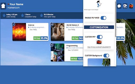 PLP Mod  from Chrome web store to be run with OffiDocs Chromium online
