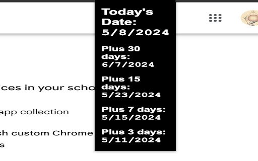 plus30  from Chrome web store to be run with OffiDocs Chromium online