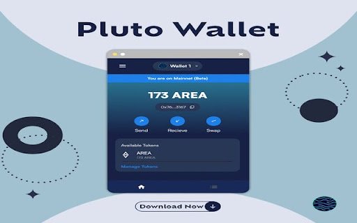 Pluto Wallet  from Chrome web store to be run with OffiDocs Chromium online
