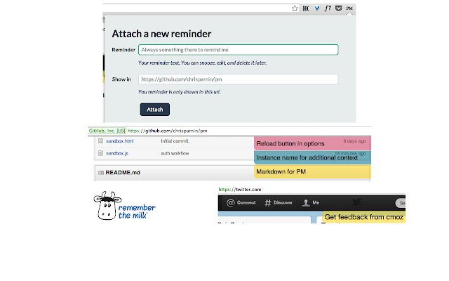 PM  from Chrome web store to be run with OffiDocs Chromium online