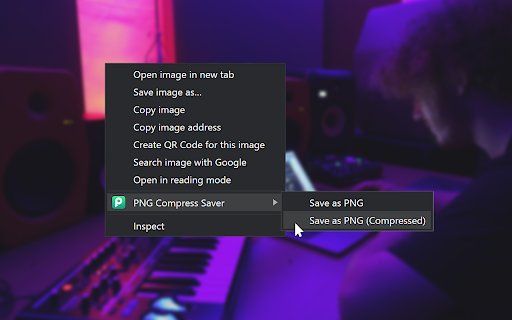 PNG Compress Saver  from Chrome web store to be run with OffiDocs Chromium online