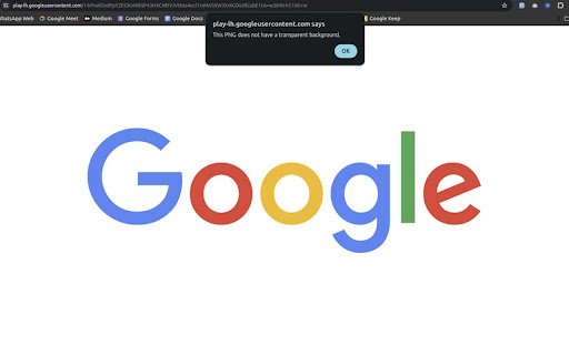 PNG Transparency Checker  from Chrome web store to be run with OffiDocs Chromium online