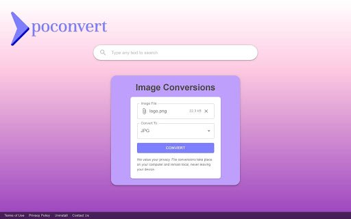 PoConvert  from Chrome web store to be run with OffiDocs Chromium online