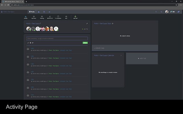 Podio Night Mode de Chrome web store se ejecutará con OffiDocs Chromium en línea