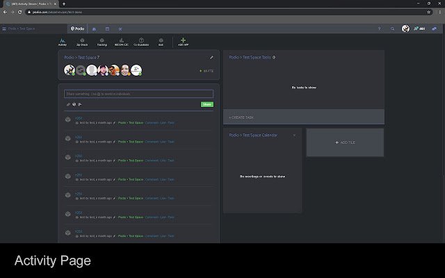 Podio Night Mode  from Chrome web store to be run with OffiDocs Chromium online