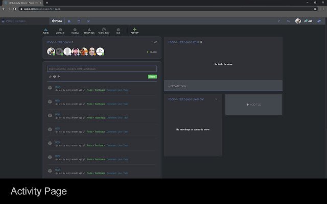 يتم تشغيل Podio Night Mode من متجر Chrome الإلكتروني مع OffiDocs Chromium عبر الإنترنت