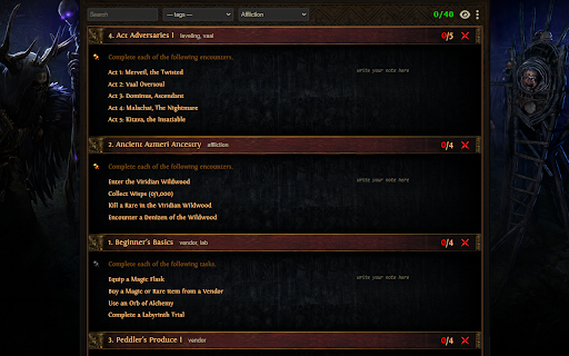 PoE Challenges Accepted  from Chrome web store to be run with OffiDocs Chromium online