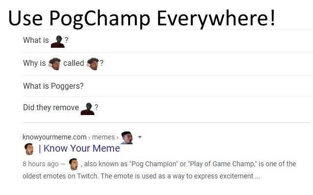 PogChamp Universe  from Chrome web store to be run with OffiDocs Chromium online