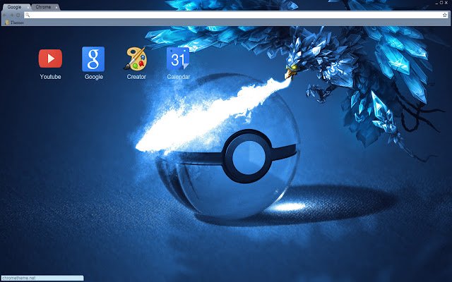Pokemon Articuno pokeball theme 1366x768  from Chrome web store to be run with OffiDocs Chromium online