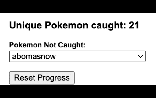 Pokemon Catcher  from Chrome web store to be run with OffiDocs Chromium online
