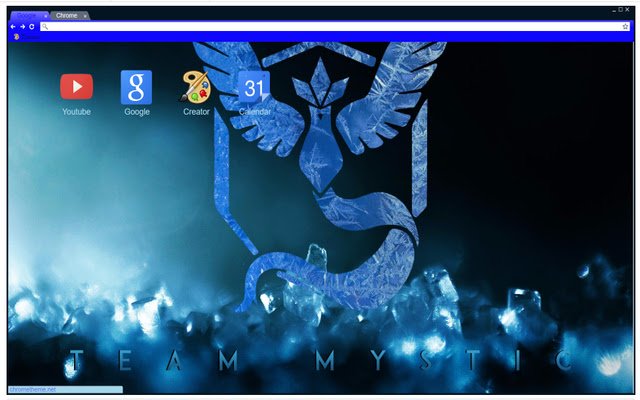 Pokemon Go Team Mystic Theme ze sklepu internetowego Chrome do uruchomienia z OffiDocs Chromium online