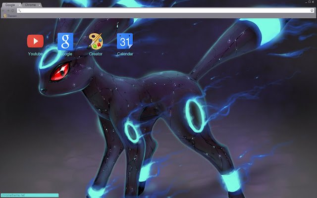 Pokemon: OffiDocs Chromium çevrimiçi ile çalıştırılacak Chrome web mağazasından efsanevi umbreon teması 1680x1050