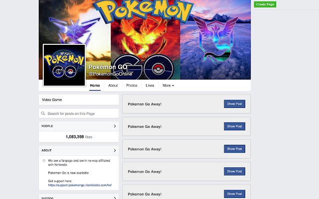 Pokémon No Show da Chrome Web Store será executado com OffiDocs Chromium online