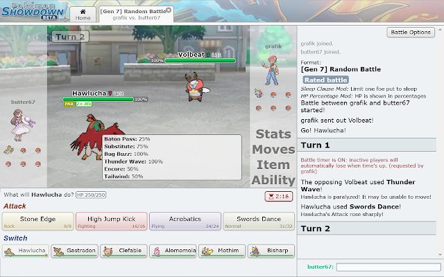 Pokemon Showdown Random Battle Tooltip ຈາກຮ້ານເວັບ Chrome ທີ່ຈະດໍາເນີນການກັບ OffiDocs Chromium ອອນໄລນ໌