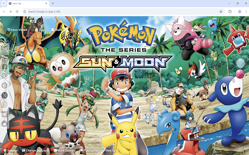 Pokemon Sun and Moon Wallpaper  from Chrome web store to be run with OffiDocs Chromium online