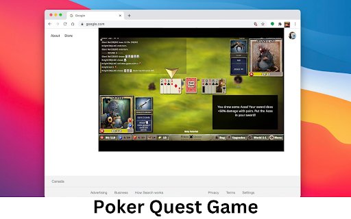Poker Quest Game  from Chrome web store to be run with OffiDocs Chromium online