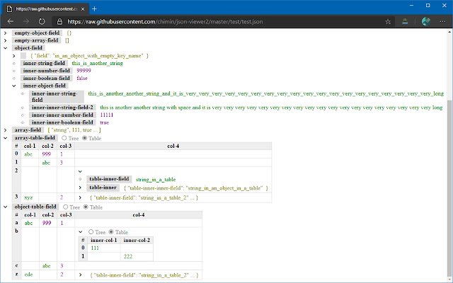 क्रोम वेब स्टोर से पोकोक JSON व्यूअर को ऑनलाइन ऑफीडॉक्स क्रोमियम के साथ चलाया जाएगा