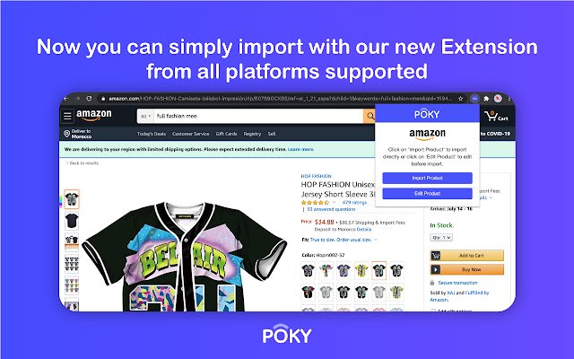 Chrome वेब स्टोर से POKY WooCommerce उत्पाद आयातक को OffiDocs क्रोमियम ऑनलाइन के साथ चलाया जाएगा
