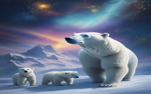 Polar bear wallpaper  from Chrome web store to be run with OffiDocs Chromium online