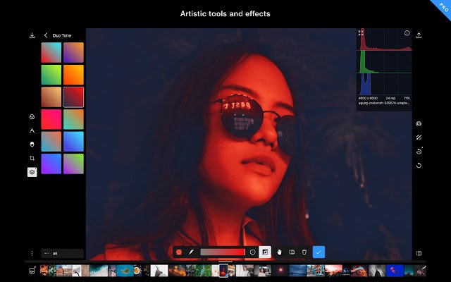 يتم تشغيل Polarr Online Photo Editor من متجر Chrome الإلكتروني مع OffiDocs Chromium عبر الإنترنت