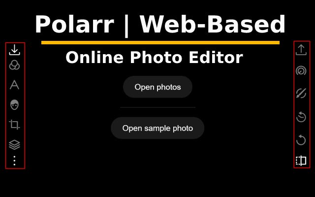 Polarr | Web Based Online Photo Editor  from Chrome web store to be run with OffiDocs Chromium online