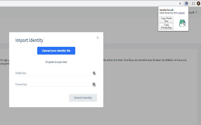 OffiDocs Chromium 온라인과 함께 실행되는 Chrome 웹 스토어의 Politeia Identity Manager