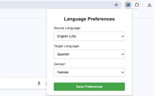 Polyglot Reader  from Chrome web store to be run with OffiDocs Chromium online
