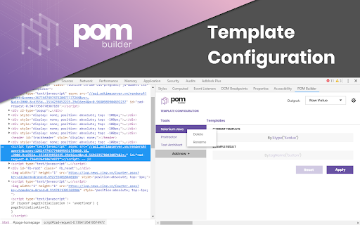 POM Builder – Auto generate CSS/XPath Locator  from Chrome web store to be run with OffiDocs Chromium online