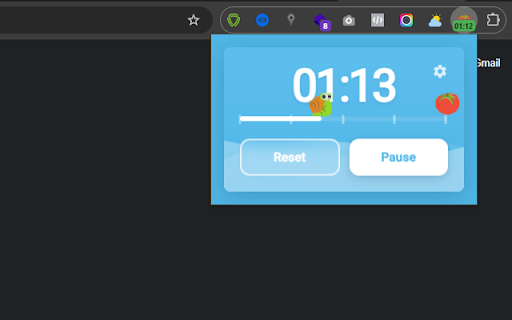 Pomodoro And Snail Timer  from Chrome web store to be run with OffiDocs Chromium online