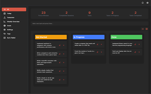 Pomodoro Master  from Chrome web store to be run with OffiDocs Chromium online