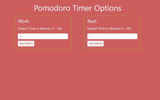 Pomodoro Timer  from Chrome web store to be run with OffiDocs Chromium online
